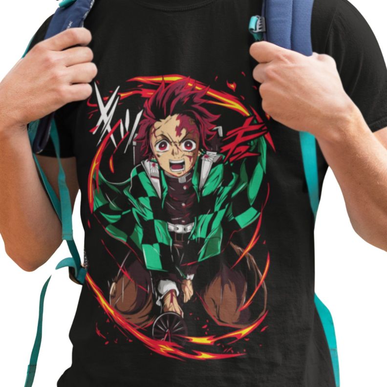 Polera Animé Kimetsu No Yaiba / Demon Slayer Tanjiro Kamado-0