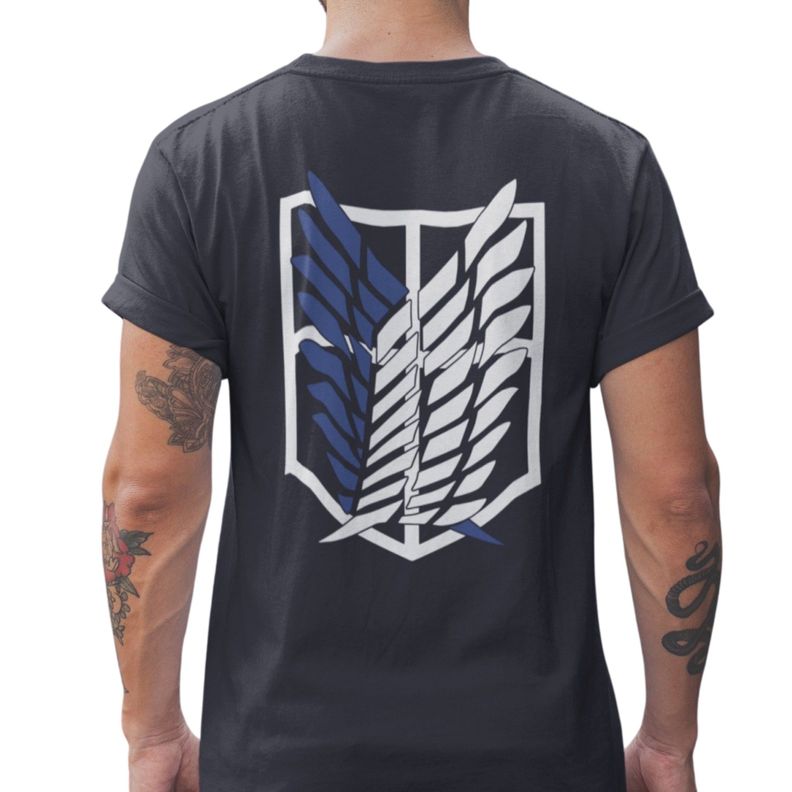 Polera Animé Shingeki No Kyojin: Alas De La Libertad Scout-0