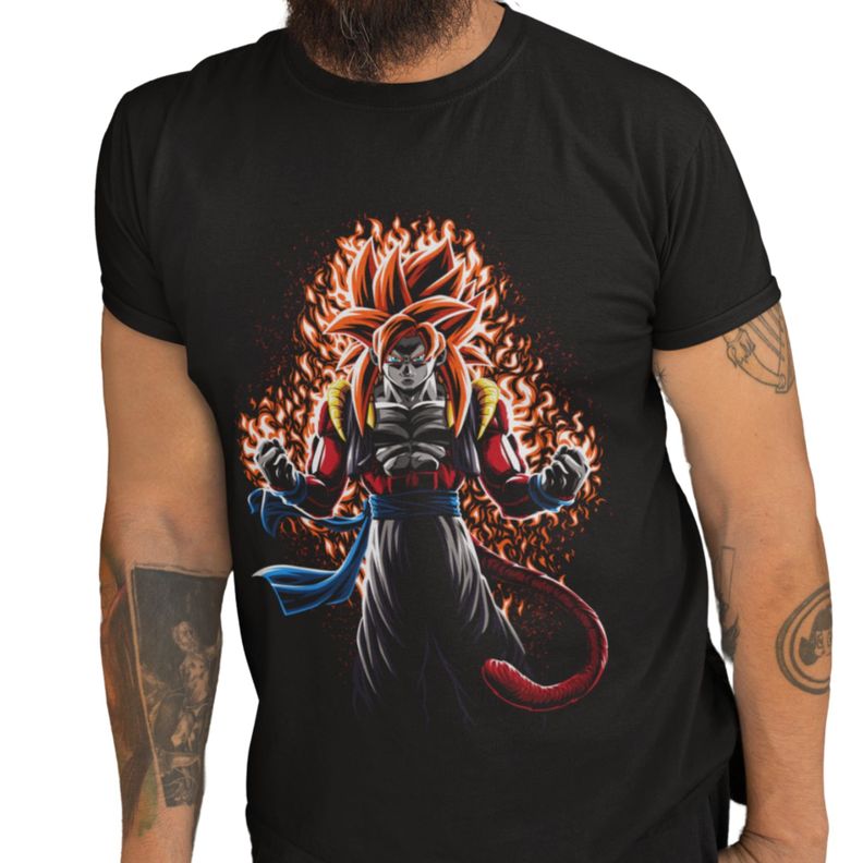 Polera Animé Dragon Ball: Gogeta Super Saiyan 4-0