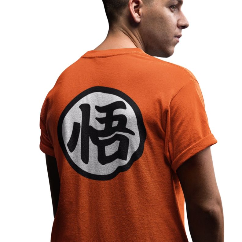 Polera Animé Dragon Ball: Kanji Gokú-0