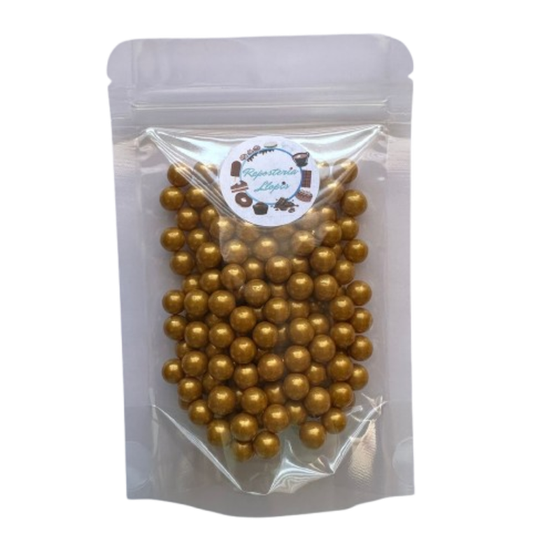 Perlas Doradas 8mm 70 Gr-0