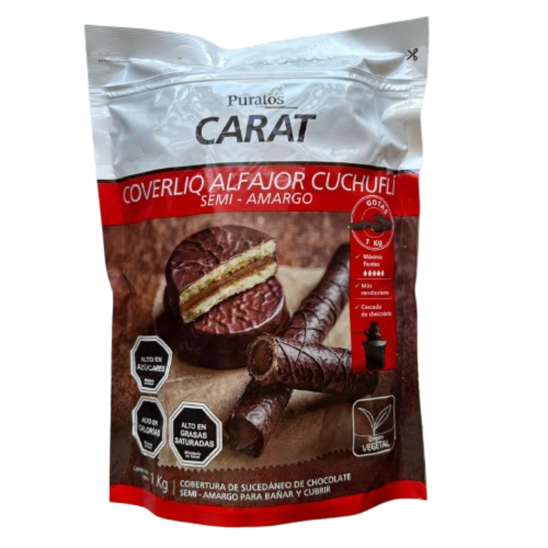 Gotas Chocolate Sucedaneo Semibitter Alf Carat 1kg-0