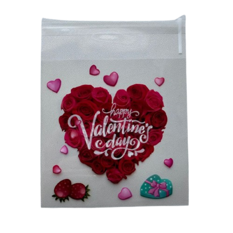 Bolsas San Valentin C 10x10+2cm autoadhesiva 100un-4