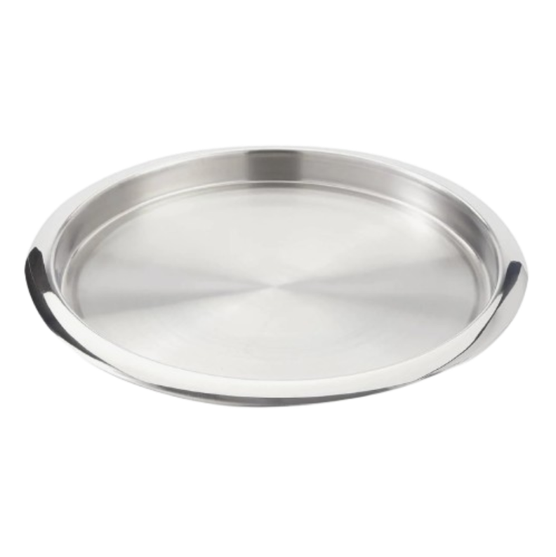 Bandeja Redonda Acero Inoxidable 35cm-0