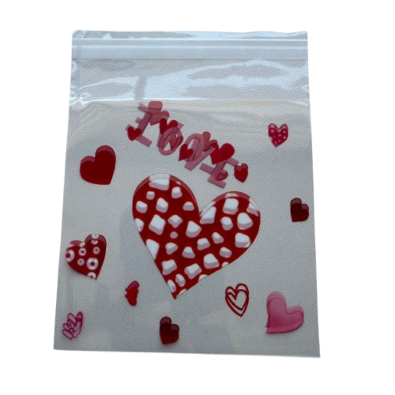 Bolsas San Valentin B 10x10+2cm autoadhesiva 100un-3