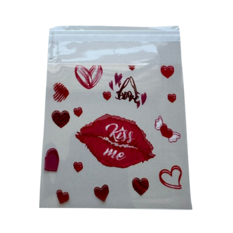 Bolsas San Valentin B 10x10+2cm autoadhesiva 100un-4
