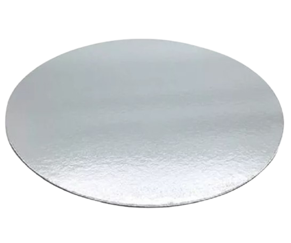 Bandeja Redonda Plateada 35 cm-0