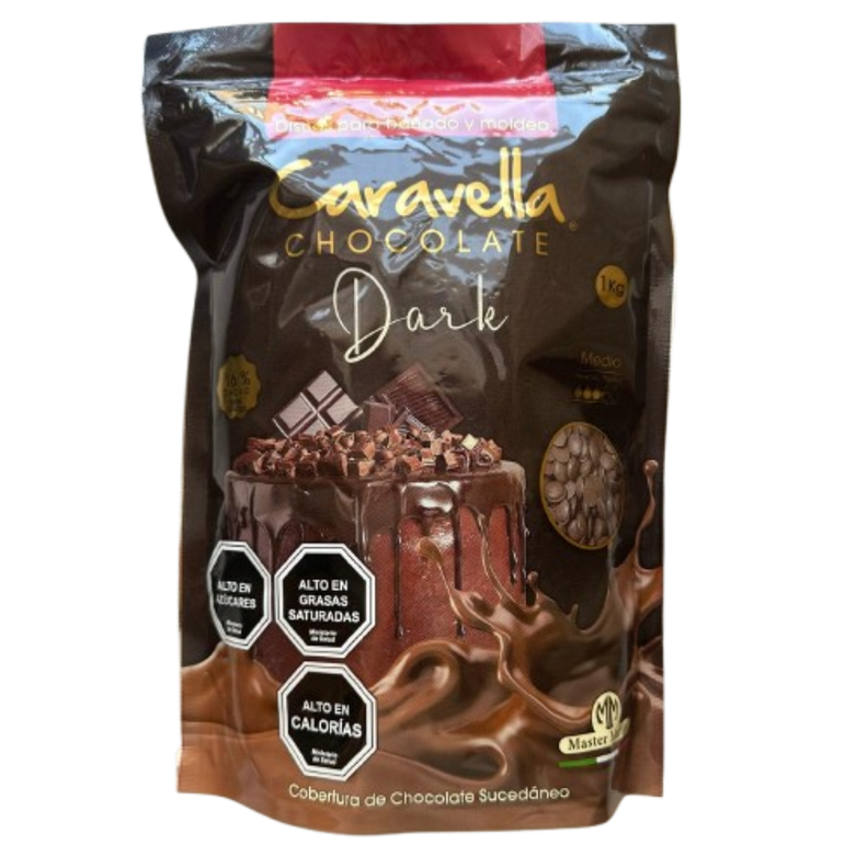 Gotas Chocolate Sucedaneo Bitter Caravella 1kg-0