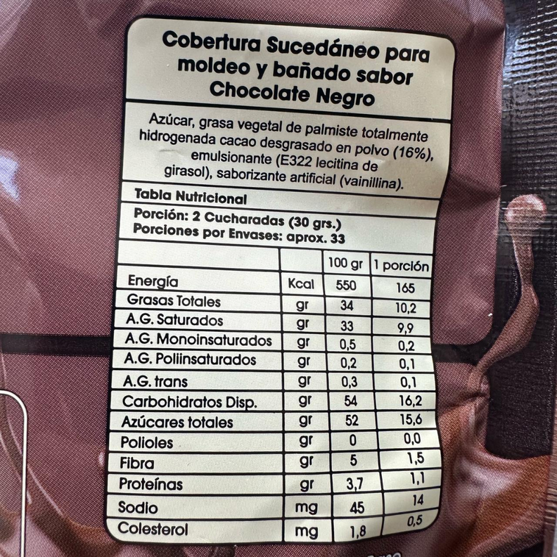 Gotas Chocolate Sucedaneo Bitter Caravella 1kg-1