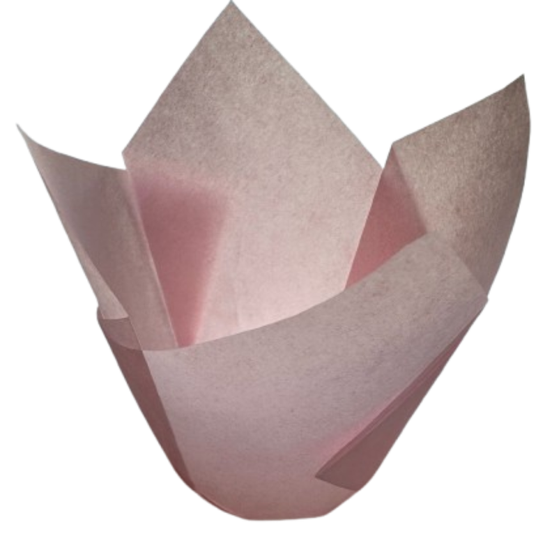 Tulipa Para Muffin Rosado 50 un-0