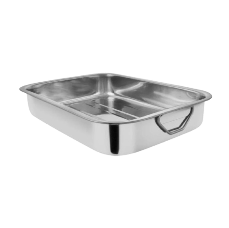 Fuente Rectangular con Azas Acero Inoxidable 30cm-0