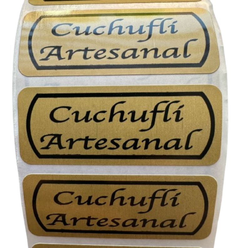 Sticker Cuchufli Café Claro 100un-1