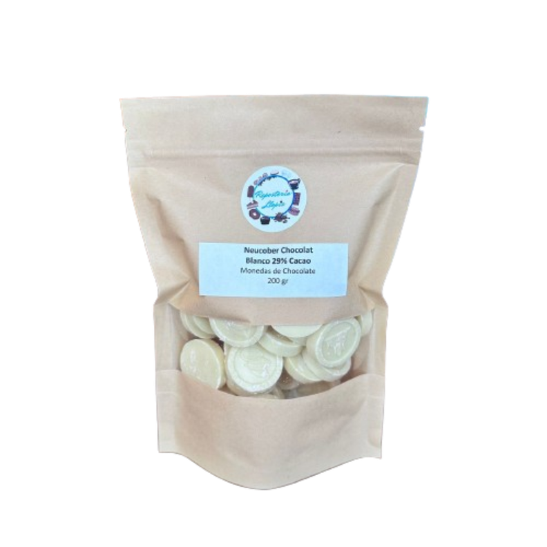 Neucober Monedas Chocolate Blanco 29% Cacao 200gr-1