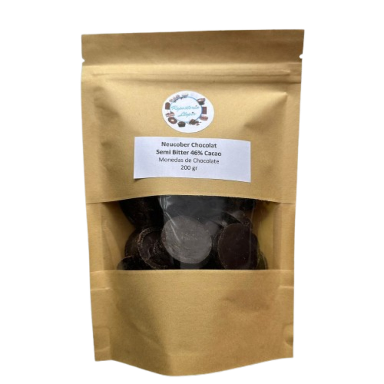801 Monedas Semi Bitter 46% cacao 200gr-1