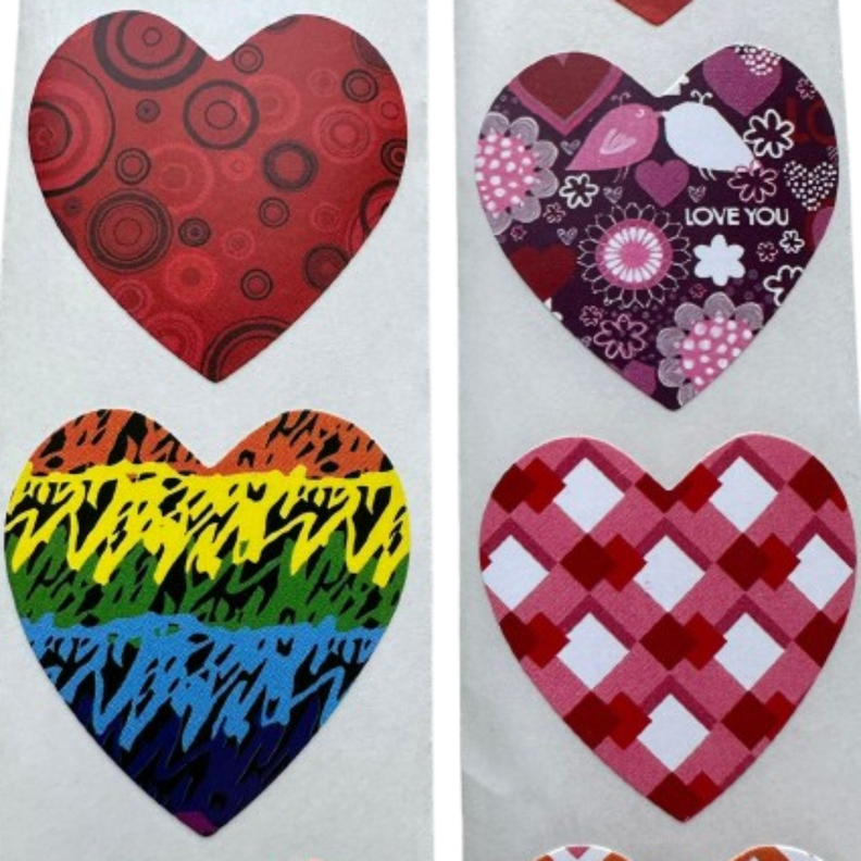 Stickers Corazon A 100un 2,5cm-1