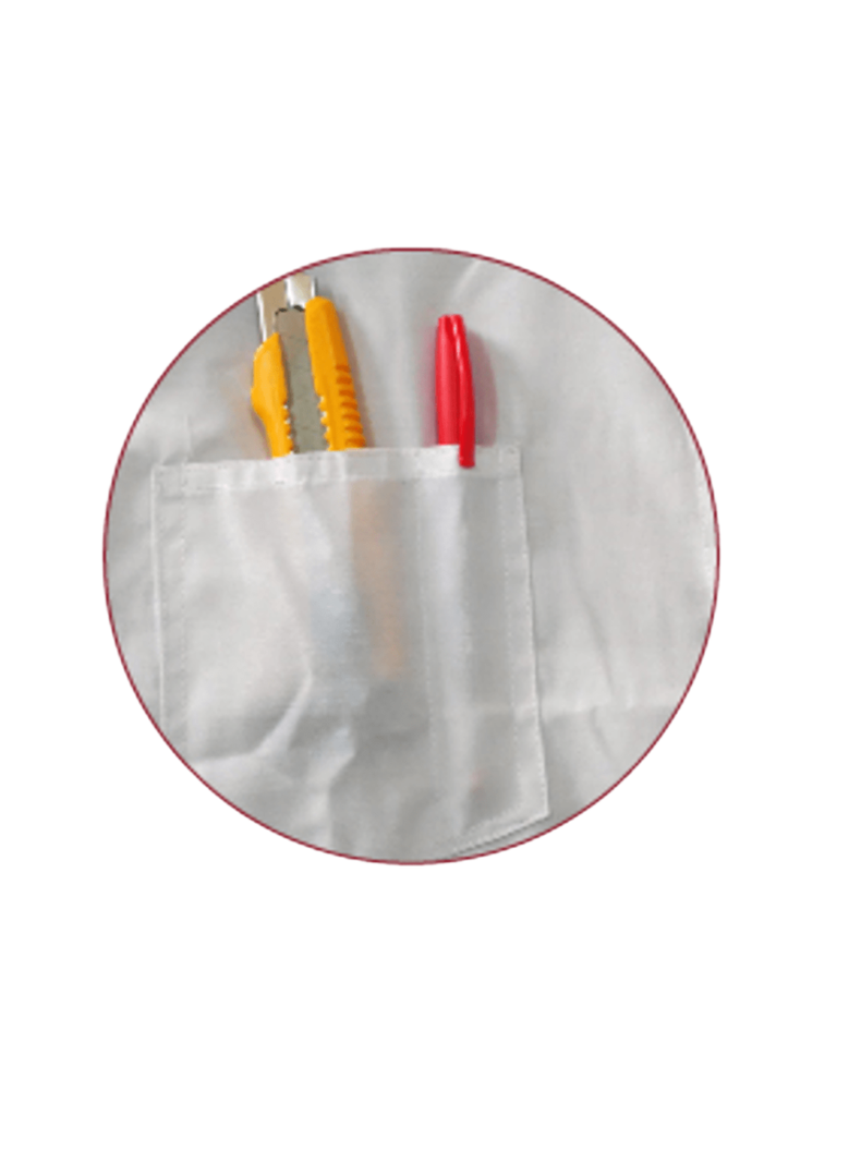 Cotona Poplin Manga Larga Blanca Talla L-1
