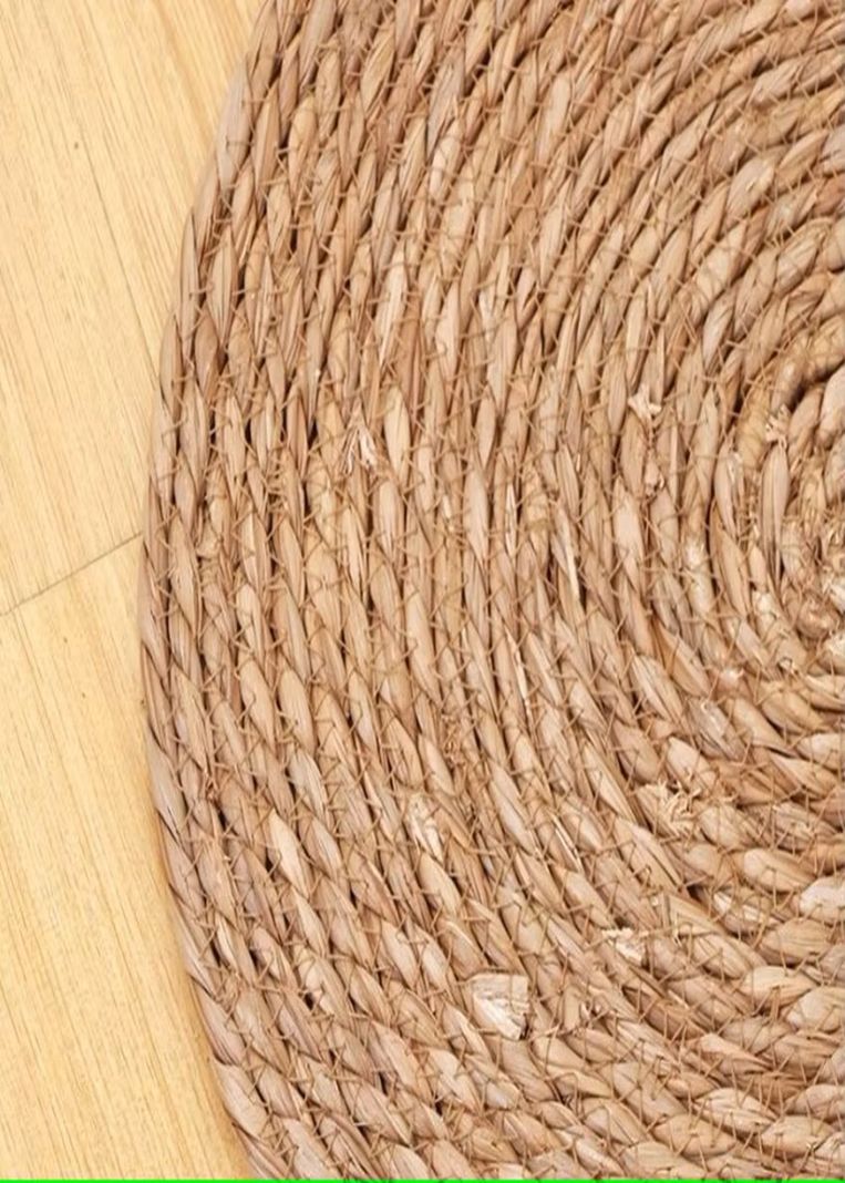 Alfombra Redonda Yute Crudo 60 CM Bengala Natural Casa Frida-2