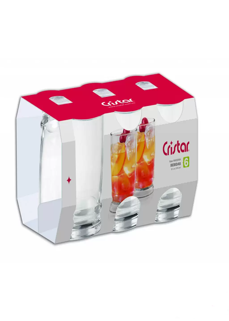Set 6 Vasos de Vidrio Alto Van Gogh 343 ml Transparente-2