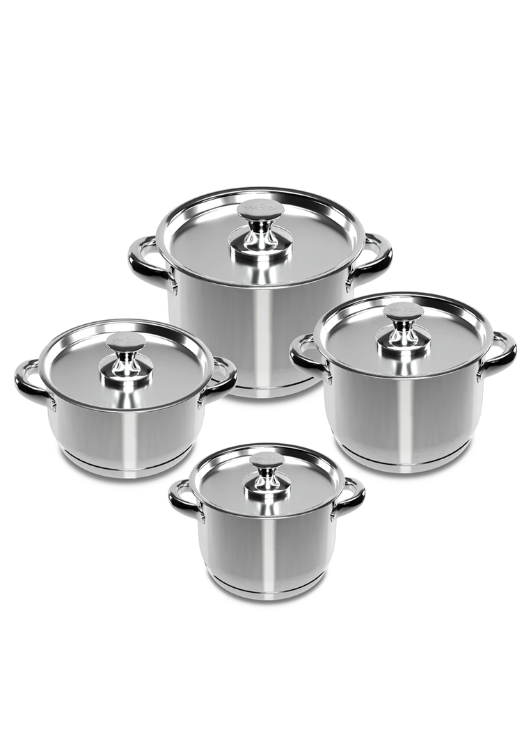 Batería De Cocina 8 Piezas Acero Inoxidable 470-8SS Wens-0