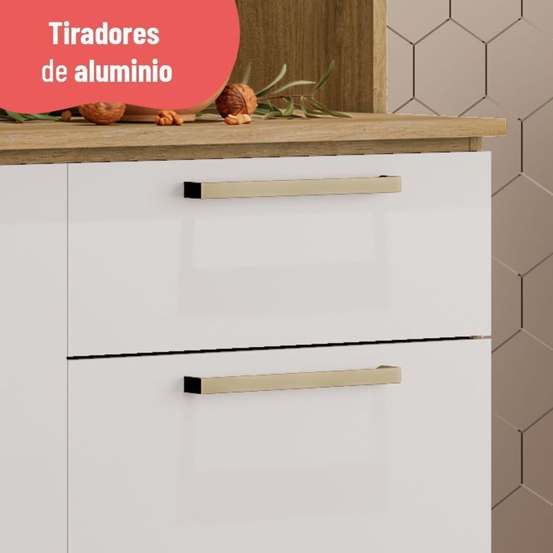 Estante de Cocina Avelá 4 Puertas Miel-Blanco-5
