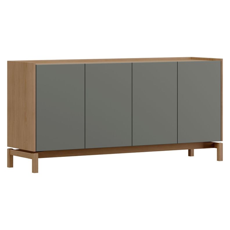 Buffet Barcelona 4p + 1c verde-roble