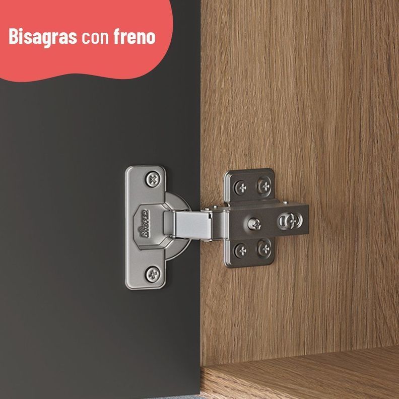 Estante de Cocina Avelá 4 Puertas Miel-Grafito-4