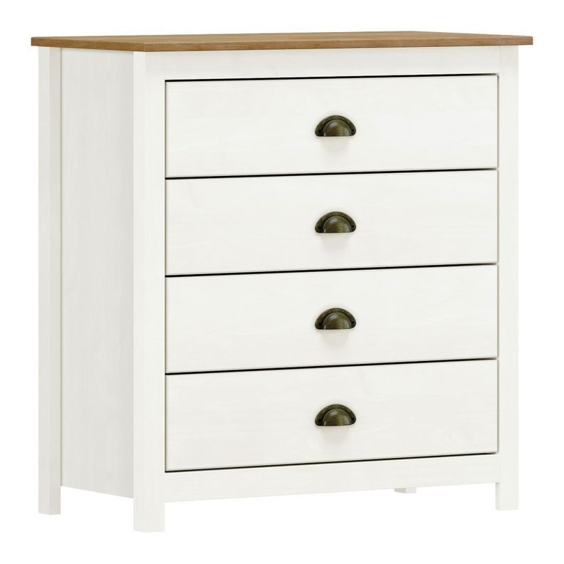 COMODA POSADAS 4C BLANCO-ROBLE