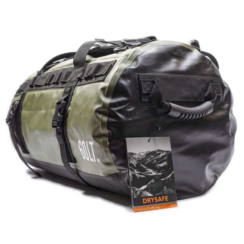 Bolso Duffel Bag 60 Litros Waterproof - Drysafe - Verde-3