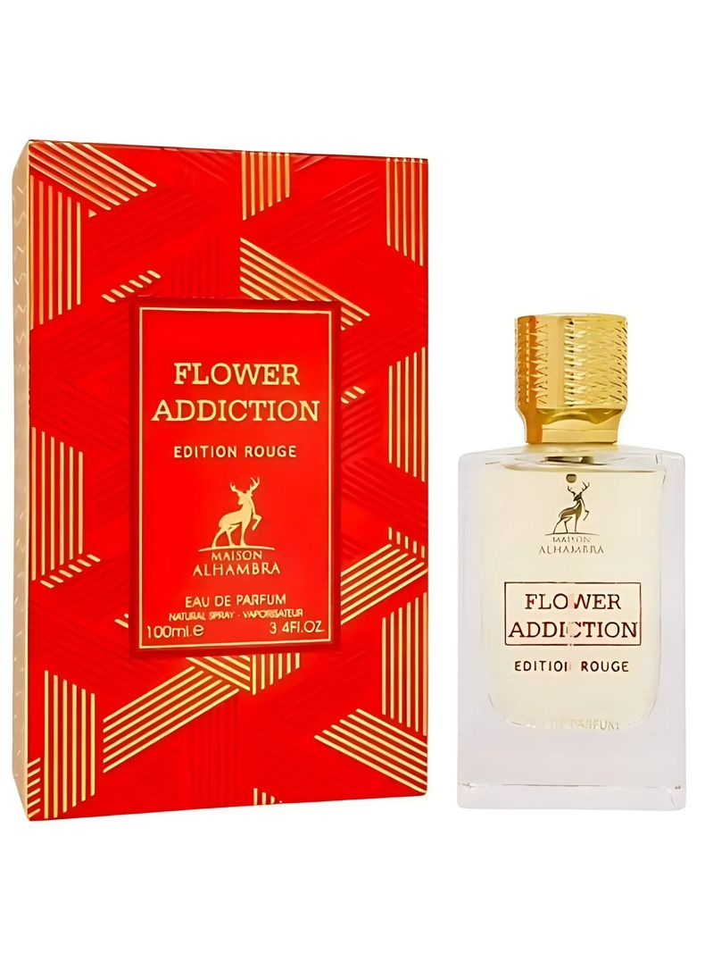 PERFUME  MAISON ALHAMBRA FLOWER ADDICTION EDITION ROUGE EDP 100ML-1