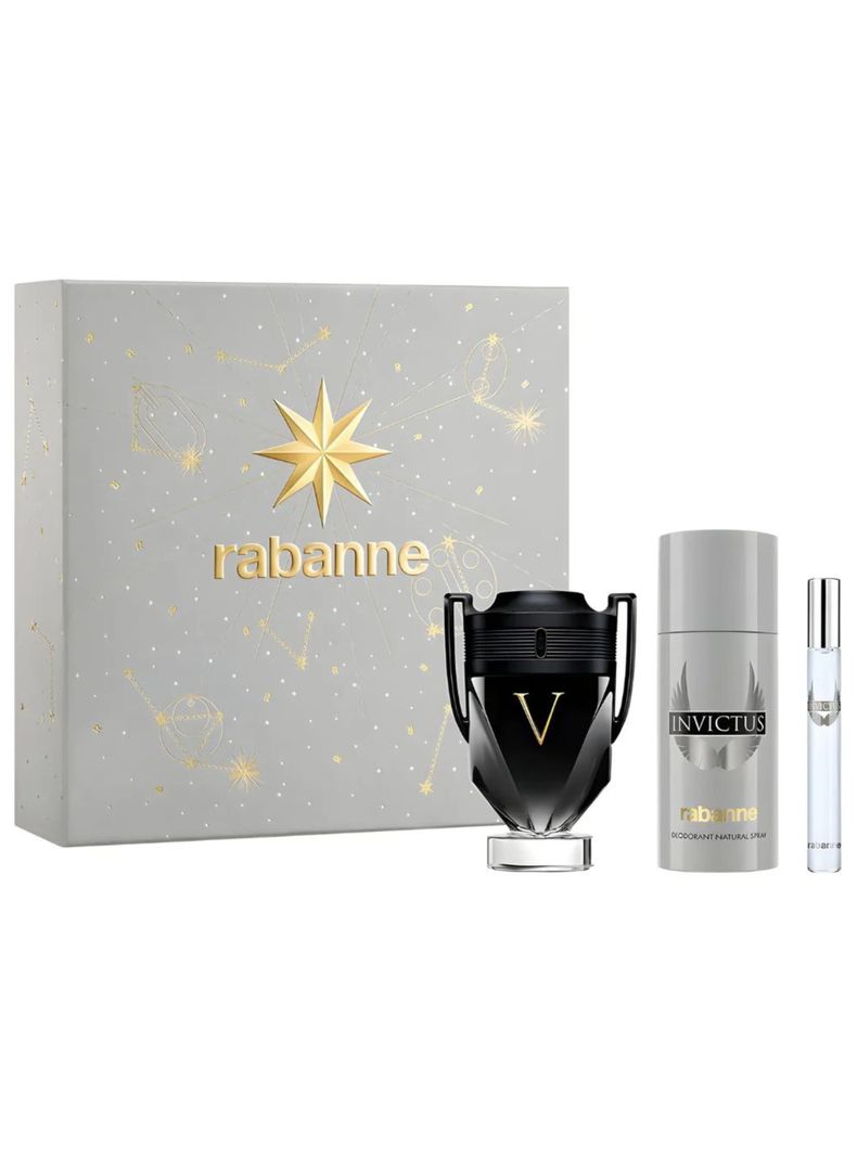 PERFUME PACO RABANNE INVICTUS VICTORY ESTUCHE EDP EXTREME 100ML+DEO 150ML+EDT 10ML
