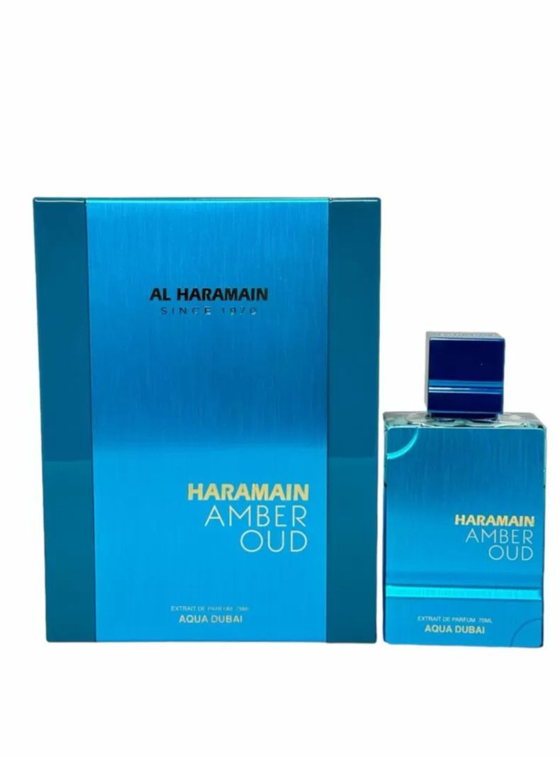 PERFUME  AL HARAMAIN AMBER OUD AQUA DUBAI EXTRAIT DE PARFUM 75ML