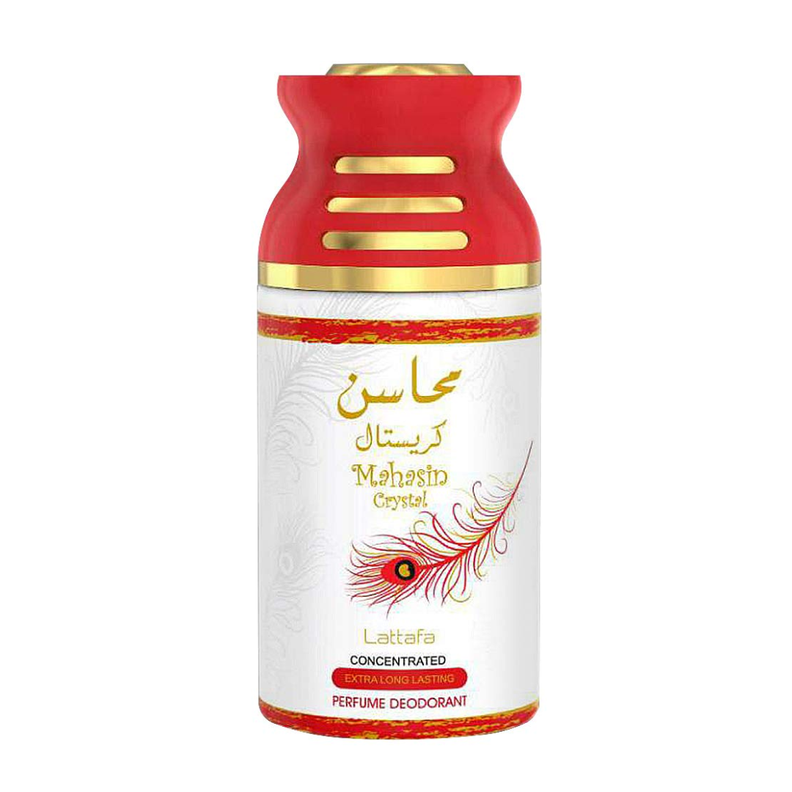PERFUME  LATTAFA MAHSIN CRYSTAL DESODORANTE 250ML-0