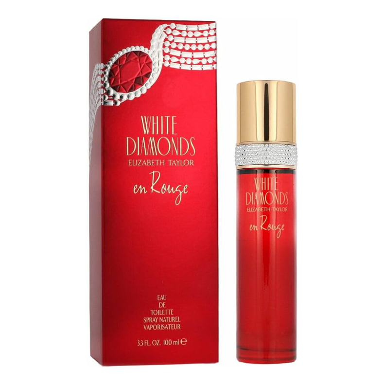 PERFUME  ELIZABETH TAYLOR WHITE DIAMOND EN ROUGE EDT 100ML-0