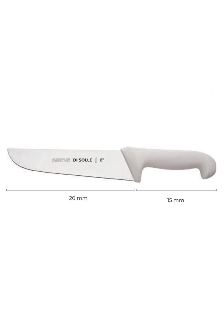CUCHILLO CARNICERO 20 CM BLANCO LINEA DURAFIO-1