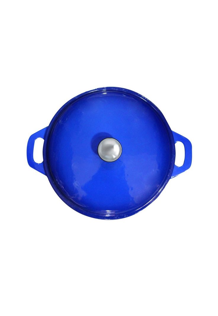 OLLA HIERRO FUNDIDO AZUL 30 X 9 CM-3