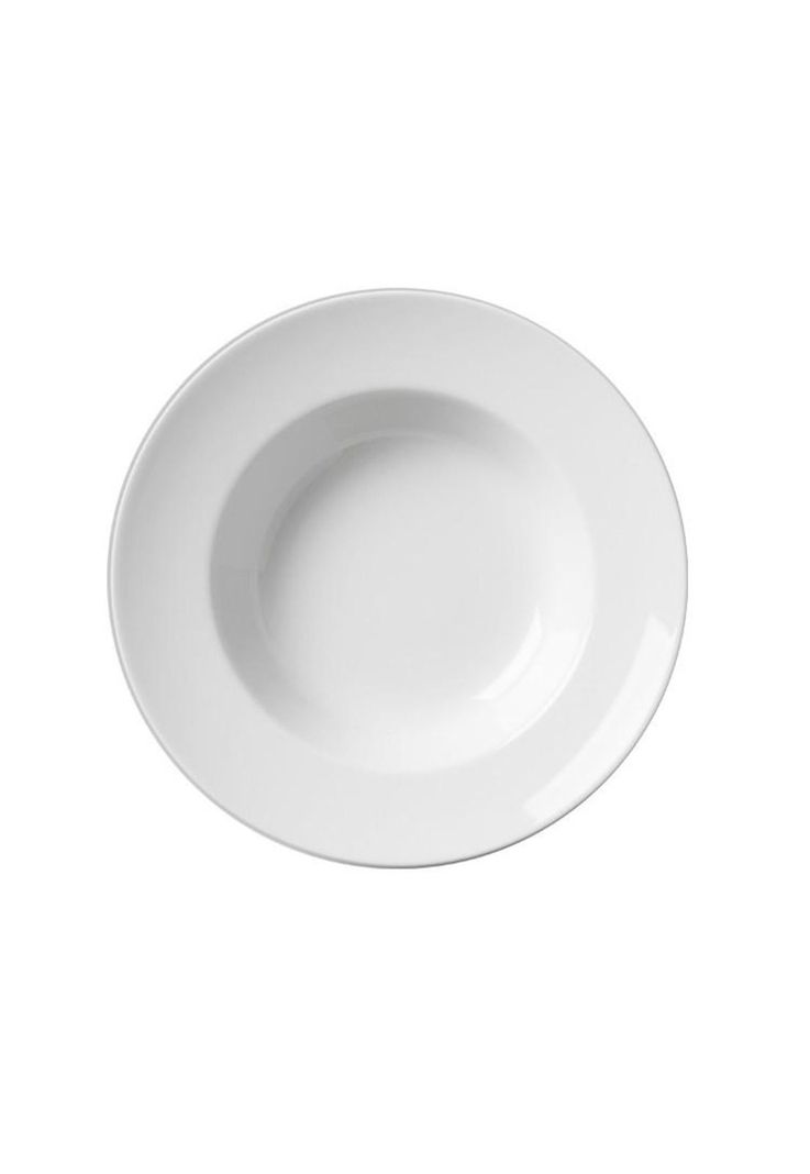 Set De 12 Plato Hondo Borde Grueso Porcelana 23 Cm. Línea To-2