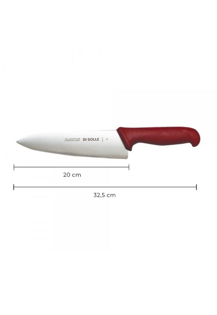 CUCHILLO MEDIO GOLPE ROJO HOJA DE 20 CMS.-2
