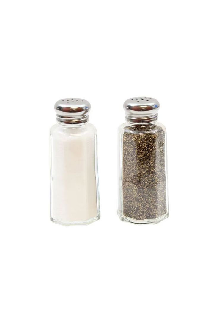 Set de 2 Saleros y Pimenteros De Vidrio 2 Oz-1