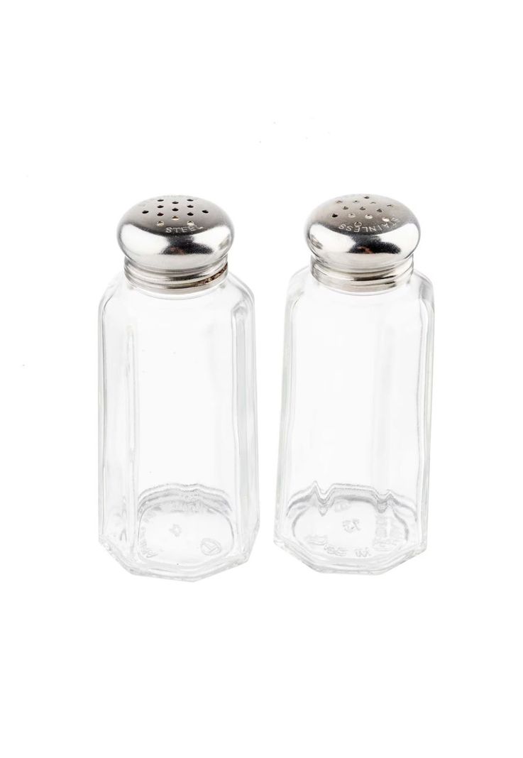 Set de 2 Saleros y Pimenteros De Vidrio 2 Oz-3