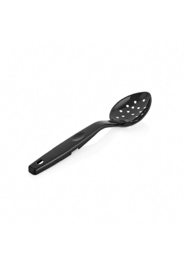 Cuchara Perforada Buffet Policarbonato Negro 29,5 Cms.