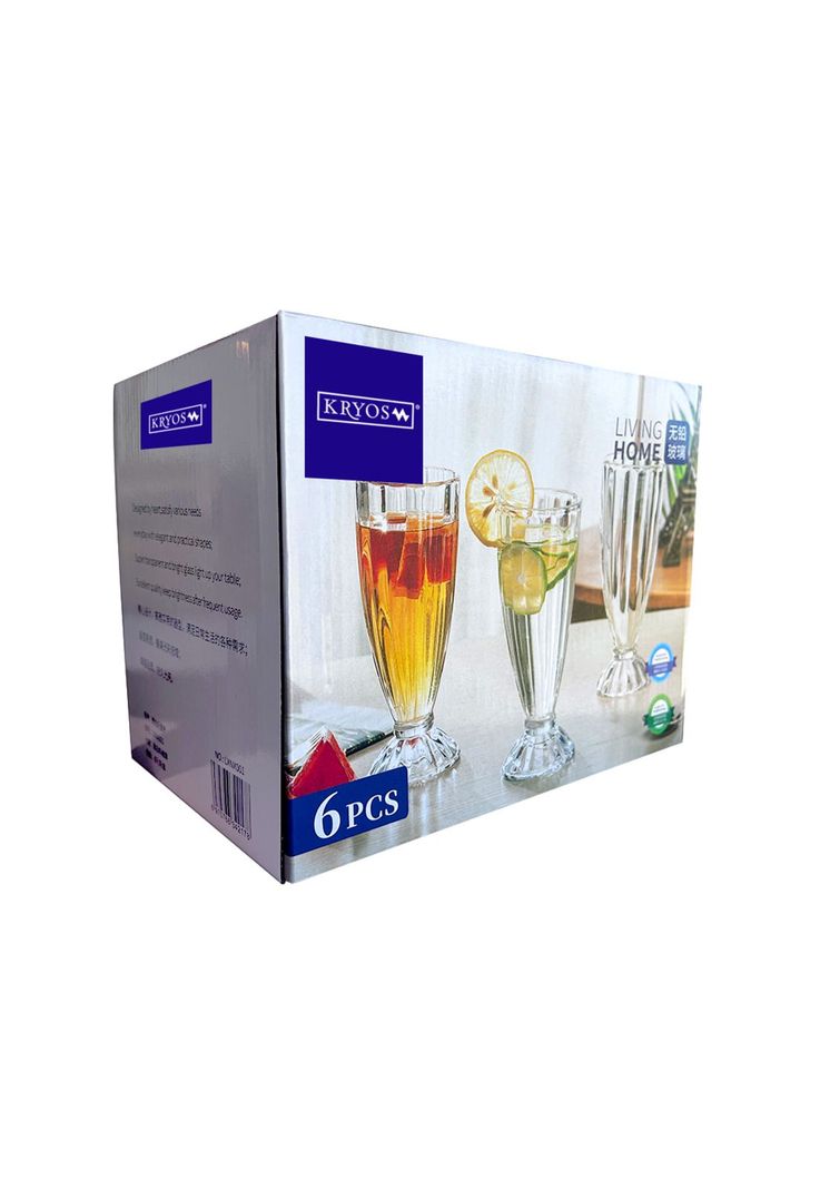 Set 6 Copas Milkshake Vidrio 355 Cc-4