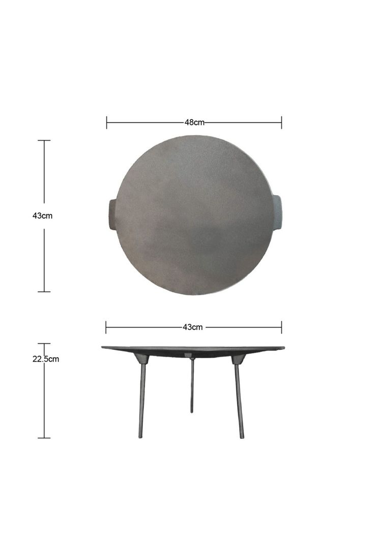 DISCO DE HIERRO CON PATAS 43CM BRIVA-7