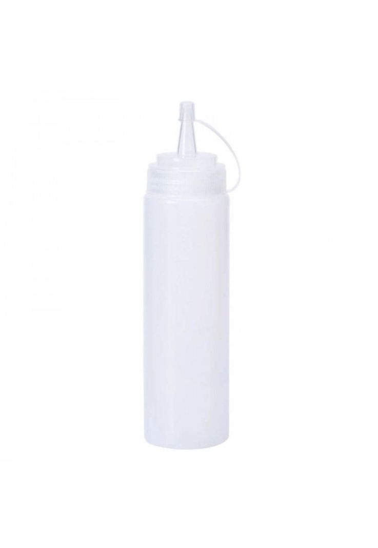 SET DE 2 BOTELLAS DISPENSADORAS SALSA GRADUADA TRANSPARENTE 600ML