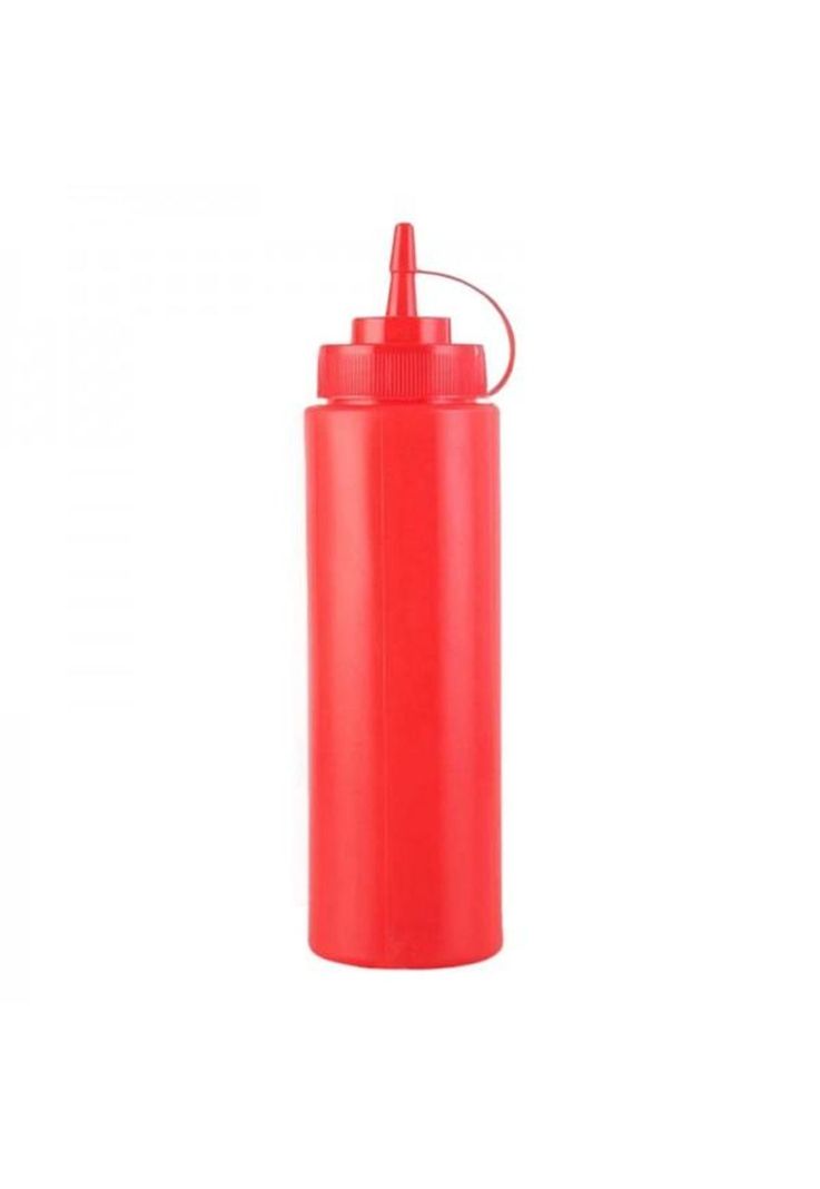 SET 2 BOTELLA DISPENSADORA SALSA GRADUADA ROJA 350ML