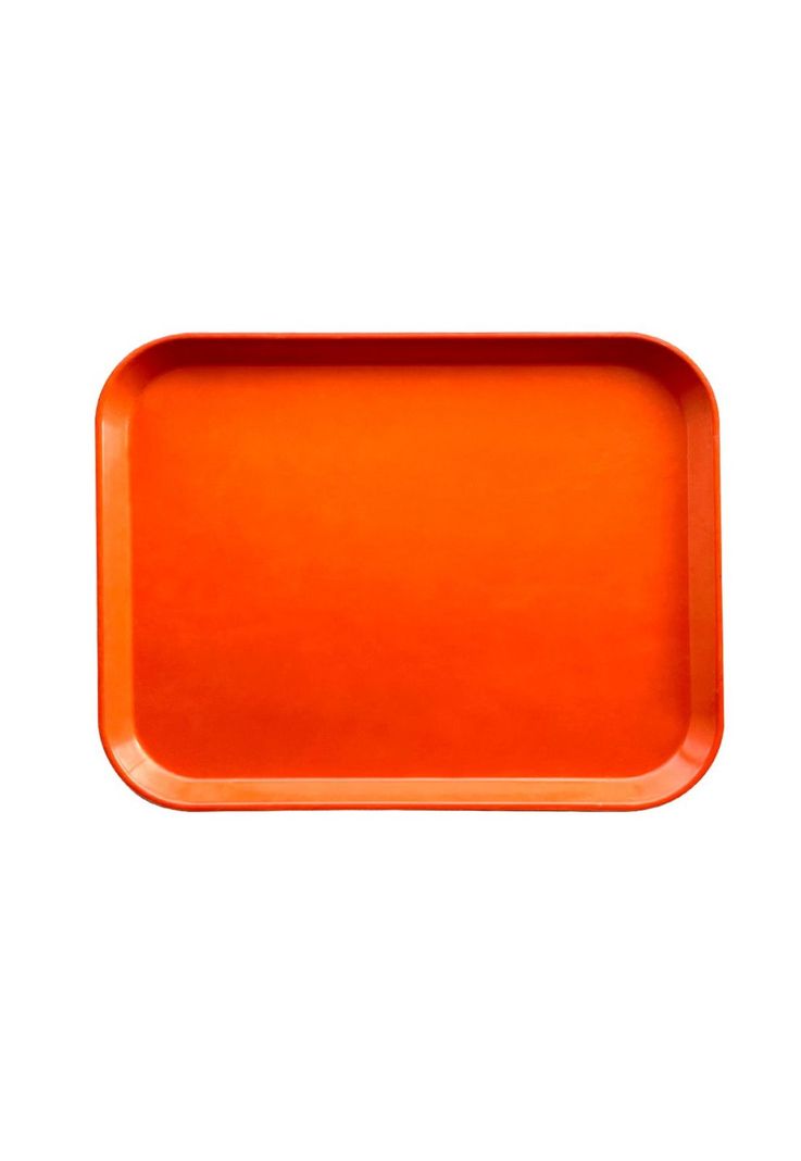 BANDEJA FIBRA DE VIDRIO 35 x 45 CM NARANJA-0