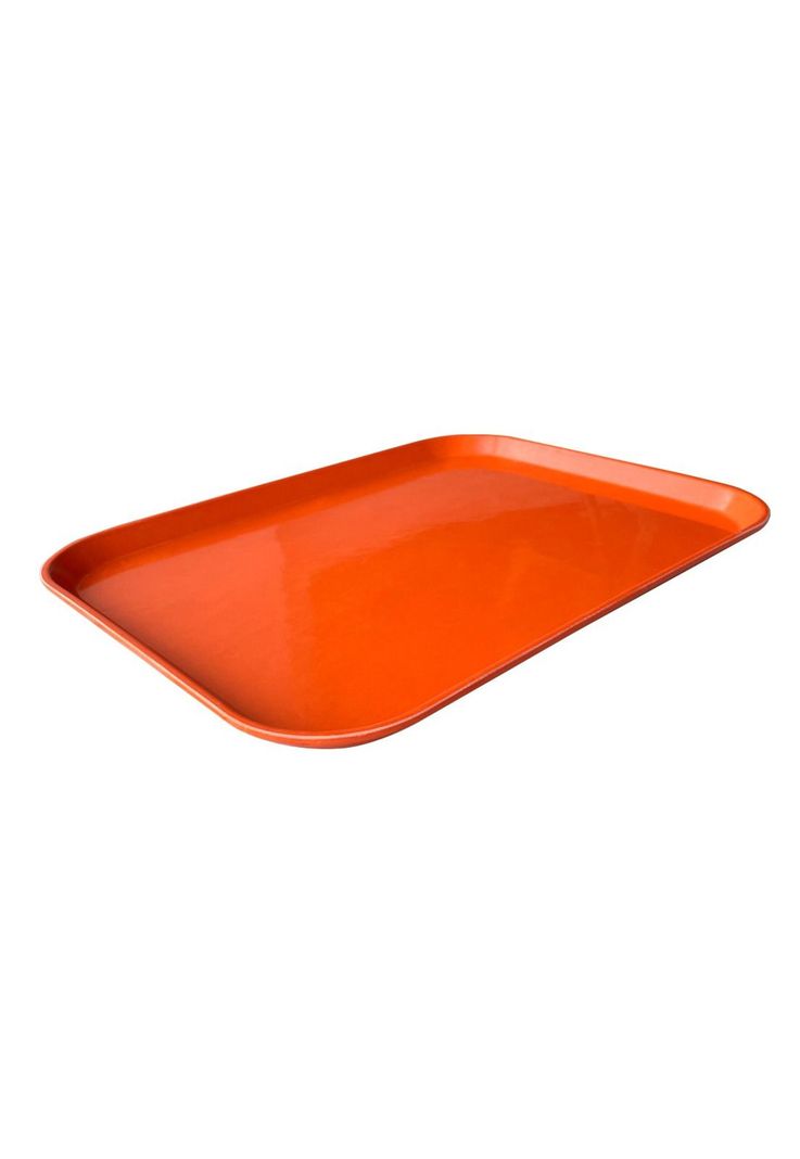 BANDEJA FIBRA DE VIDRIO 35 x 45 CM NARANJA-1