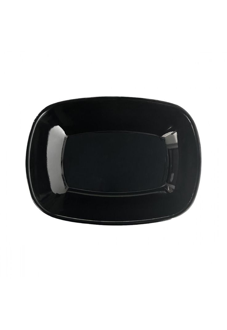 SET DE 6 POCILLOS MELAMINA RECTANGULAR NEGRO 14 X 10 X 3 CM LINEA CLASICA-2