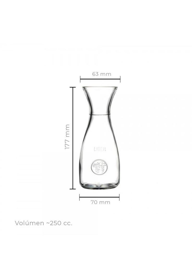 Set De 6 Botella De Vidrio 250 Cc Linea Bacchus-2