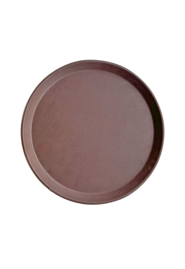 BANDEJA DE GARZON REDONDA ANTIDESLIZANTE 46CM CAFÉ-0