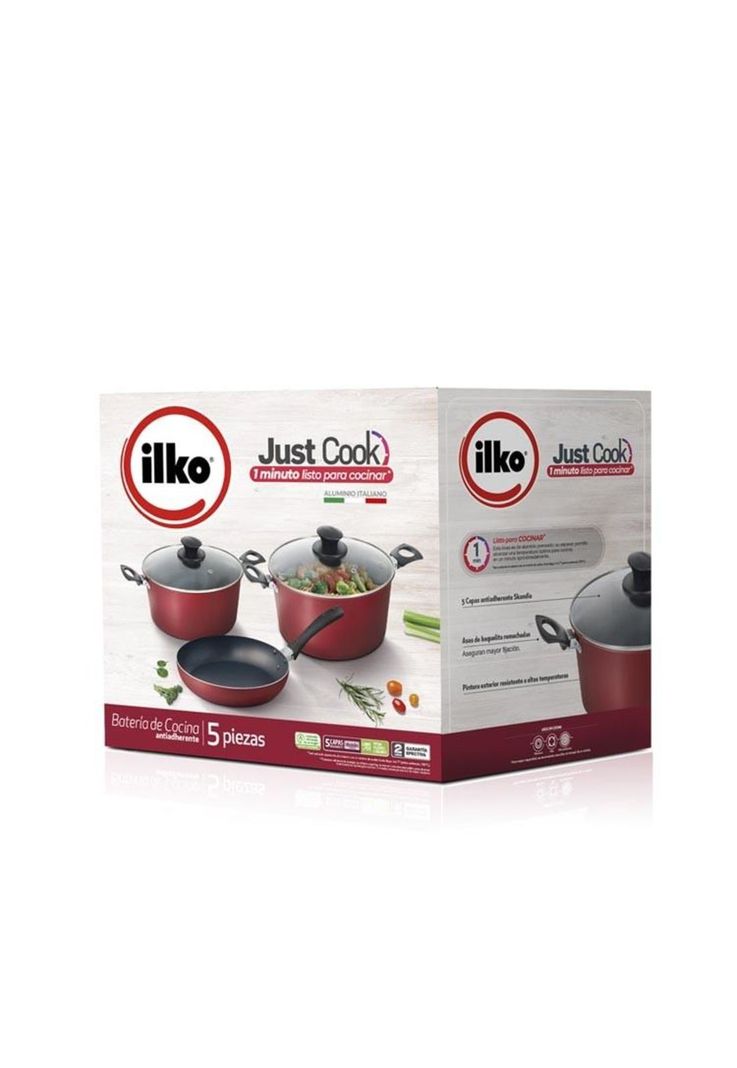 BATERIA ALUMINIO 5 PIEZAS JUST COOK-4